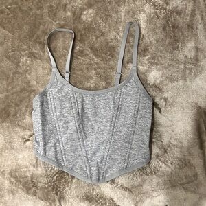 Gray Corset Tank